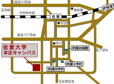 キャンパス周辺地図